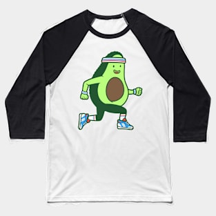 Sporty Avocado Exercise Avocado Cool Avocado Retro Runner Baseball T-Shirt